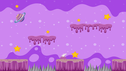 Background design with galaxy theme