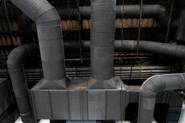 Pipe pattern patterns, Ventilation system on the ceiling of large buildings.