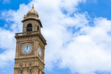 Fototapeta na wymiar The British Jubilee Clocktower in Mysore, India.