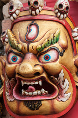A traditional Buddhist demon mask.