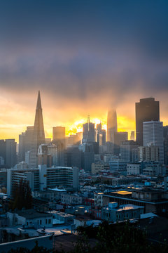 Sunrise From Ina Coolbrith Park