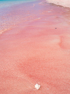 Indonesia, november 2019: Sunny day on Pink Beach in Komodo National Park