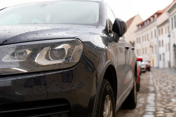  Sibiu city center, parked cars