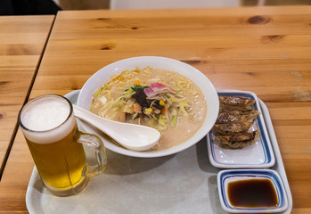 チャンポン麺と餃子