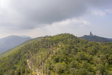 23 Nov 2019  old sutra along Wisdom path at the hills of Ngong Ping