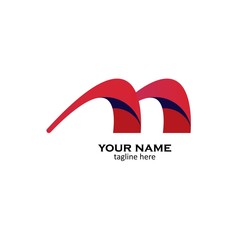 Letter M logo icon design template elements