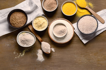 Different types of baking flour