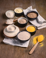 Different types of baking flour