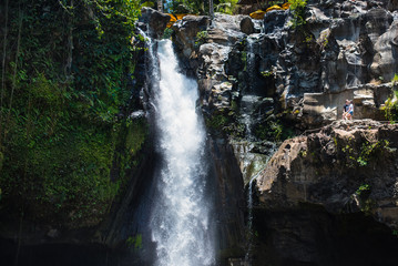 kiss at Tegenungan Waterfalls