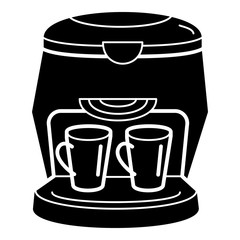 Italian coffee machine icon. Simple illustration of italian coffee machine vector icon for web design isolated on white background