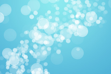 Abstract blue color bokeh background.