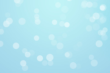 Abstract blue color bokeh background.