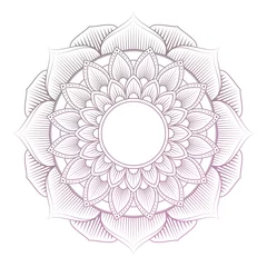 Tissu par mètre Mandala flower color mandala decorative ornament