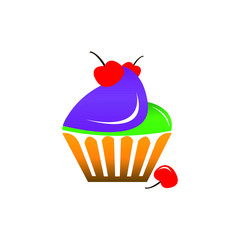 Cupcake vector design