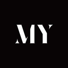 MY Logo Letter Initial Logo Designs Template