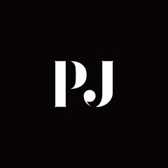 PJ Logo Letter Initial Logo Designs Template