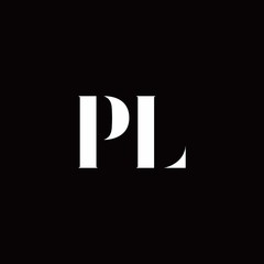 PL Logo Letter Initial Logo Designs Template