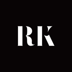 RK Logo Letter Initial Logo Designs Template