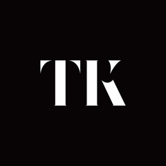 TK Logo Letter Initial Logo Designs Template