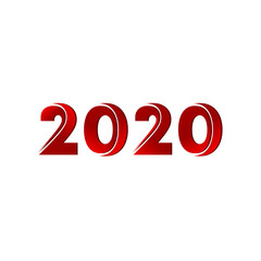 2020 vector number design