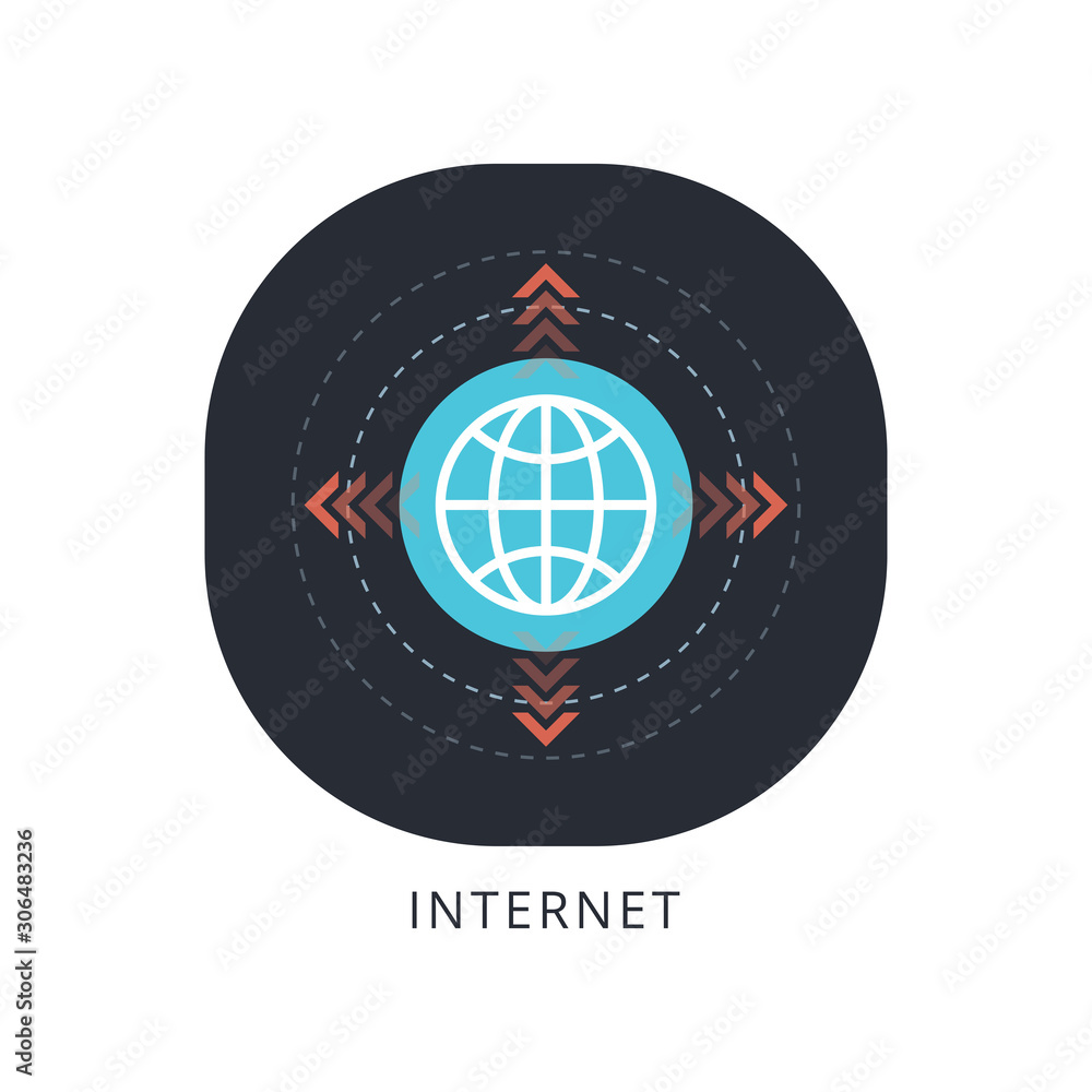 Poster internet icon.go to web sign. internet symbol.