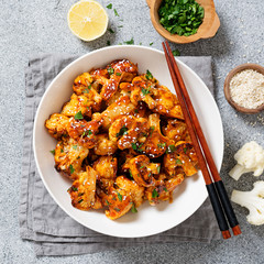 Buffalo Cauliflower . Popular Baked Cauliflower with barbeque sauce. Barbecue Cauliflower Wings ....