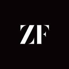 ZF Logo Letter Initial Logo Designs Template