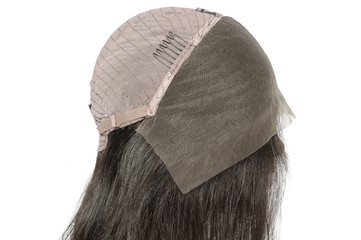 middle part straight black human hair weaves extensions lace wigs