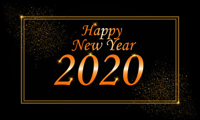 Happy New Year 2020 Wishing Card 