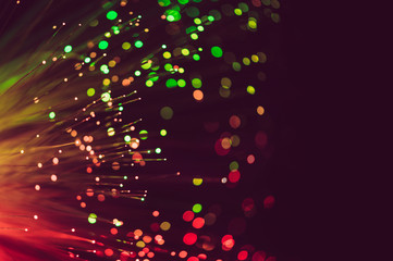 Fiber optic abstract colorful background