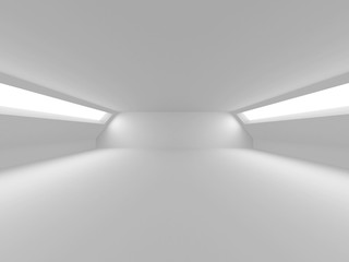 Futuristic White Architecture Design Background