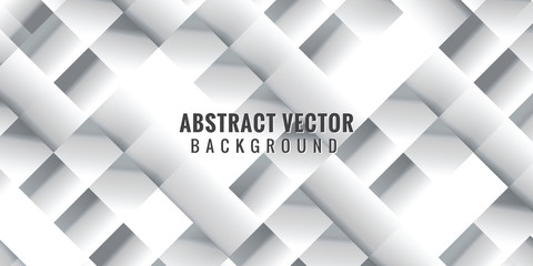 Fototapeta premium White and gray abstract square background