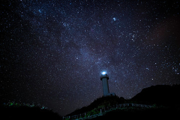八重山 石垣島の御神崎灯台より神秘的な星空との出会い