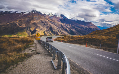 Street View With Natural Scenery