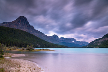 Waterfowl Lake, Banff National Park, Icefield Parkway, Alberta, Canada