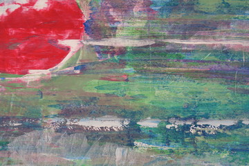 Red and green abstract color illustration