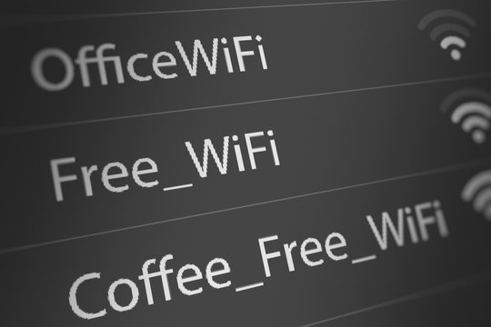 Wi-Fi Names with Signal Strength