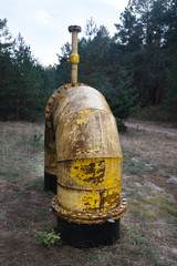 Yellow arch-shaped pipe (tube)
