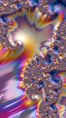 Artfully 3D rendering fractal background