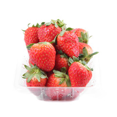 Fresh strawberry isolated on white background