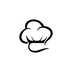 Hat chef logo creative template vector illustration