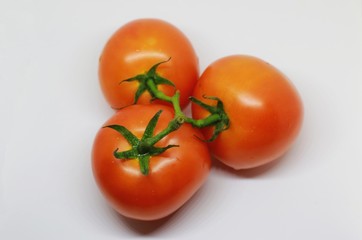 tomatoes isolated on white background