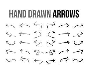 vector hand drawn arrow icon infographic design material collection set