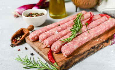 raw sausages italian 