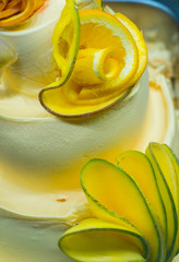 ice cream with fresh fruit, chocolate and coffee