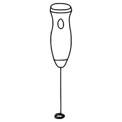 milk floter doodle line vector