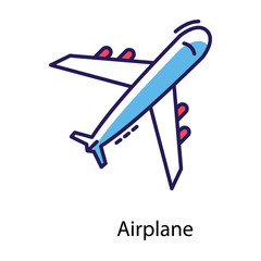 Aeroplane Flat Vector 