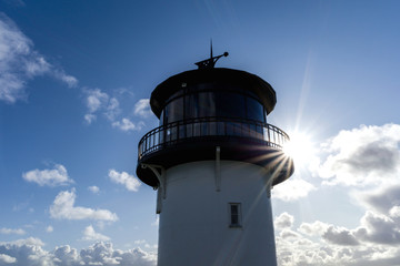 historic lighthouse called ‘Dicke Berta’ (‘Thick Berta’) in Cuxhaven-Altenbruch, Germany