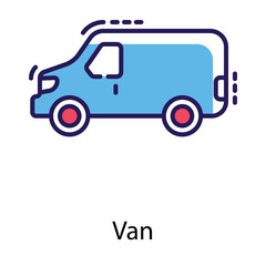 Van Transport Vector 