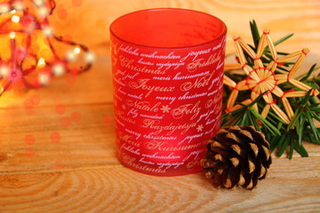 einfache tischdeko  weihnachten  landhausstil